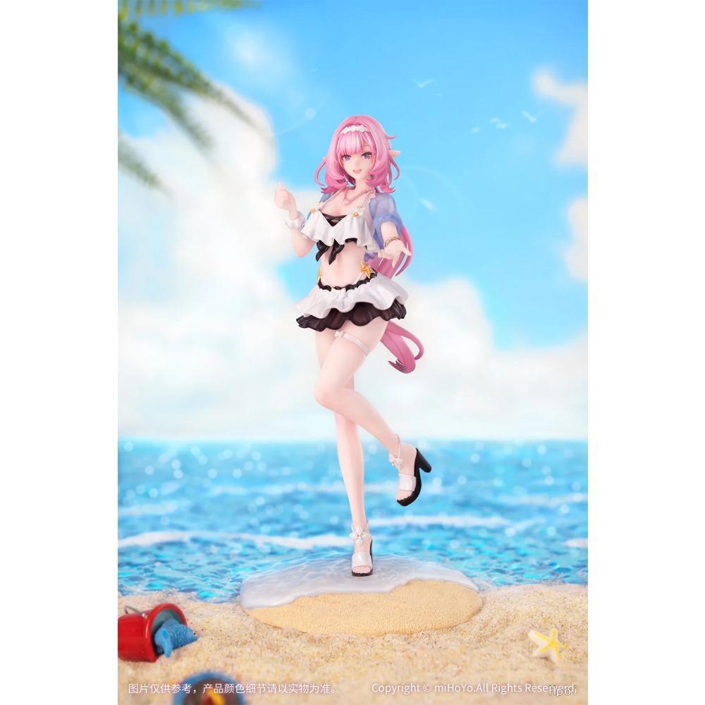 23CM Elysia Figure Anime Honkai Impact 3rd Cute Desktop Swimsuit Beach Model Desktop Toy Gift Collection Ornaments PVC