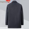 Hengyuanxiang Men's Detachable Down Liner Wool Suit Set - 2025 Fall/Winter Casual Thickened Jacket for Middle-Aged Men