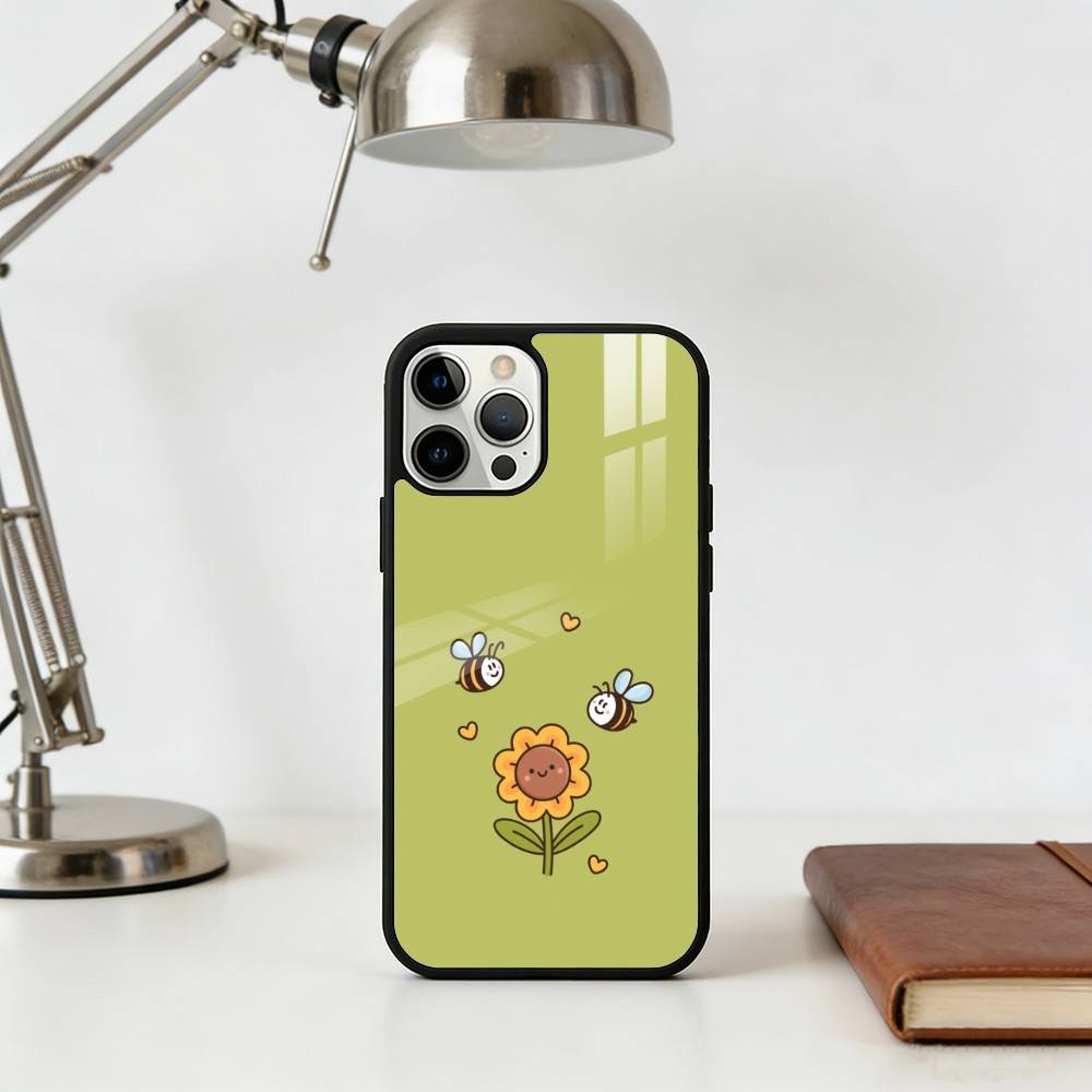 C-Cute Cartoon Bee Phone Case For iPhone 14,16,15,13,17,12,Plus,Pro,Max Magnetic For Magsafe Frosted Cover
