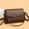 High Quality Soft Leather Shoulder Bags for Women Luxury Designer Crossbody Bag Lady Purses and Handbags Solid Color Commute Sac