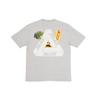 Palace Vegetable Cartoon Print Short Sleeve T-Shirt Unisex Tops Grey-Marl P12TS019