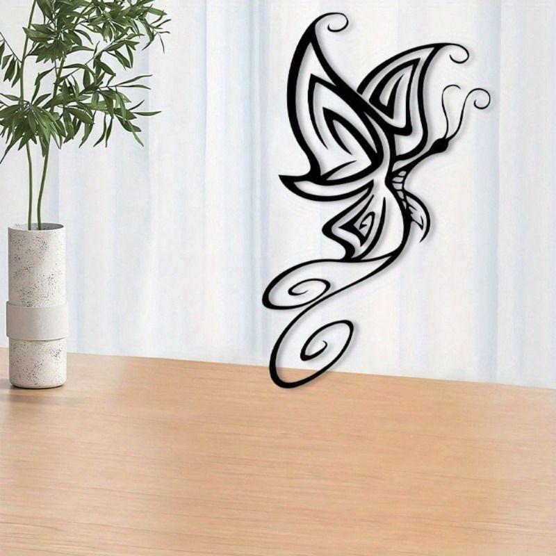 Wall Art Metal Cat Silhouette Sculpture Home Decor Gift