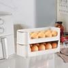 Fresh-keeping Refrigerator Side Door Egg Tray Plastic Egg Holder Egg Storage Rack  for Kitchen