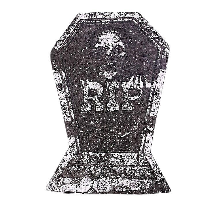 Halloween Tombstone Ornament, Large Skull Tombstone Ideas, Horror Props Bar Haunted House Decoration Foam Tombstone