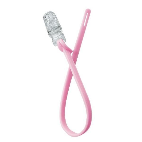 Anju teether & brush 2-piece set giraffe + banana, pink (bracelet), Korean baby products