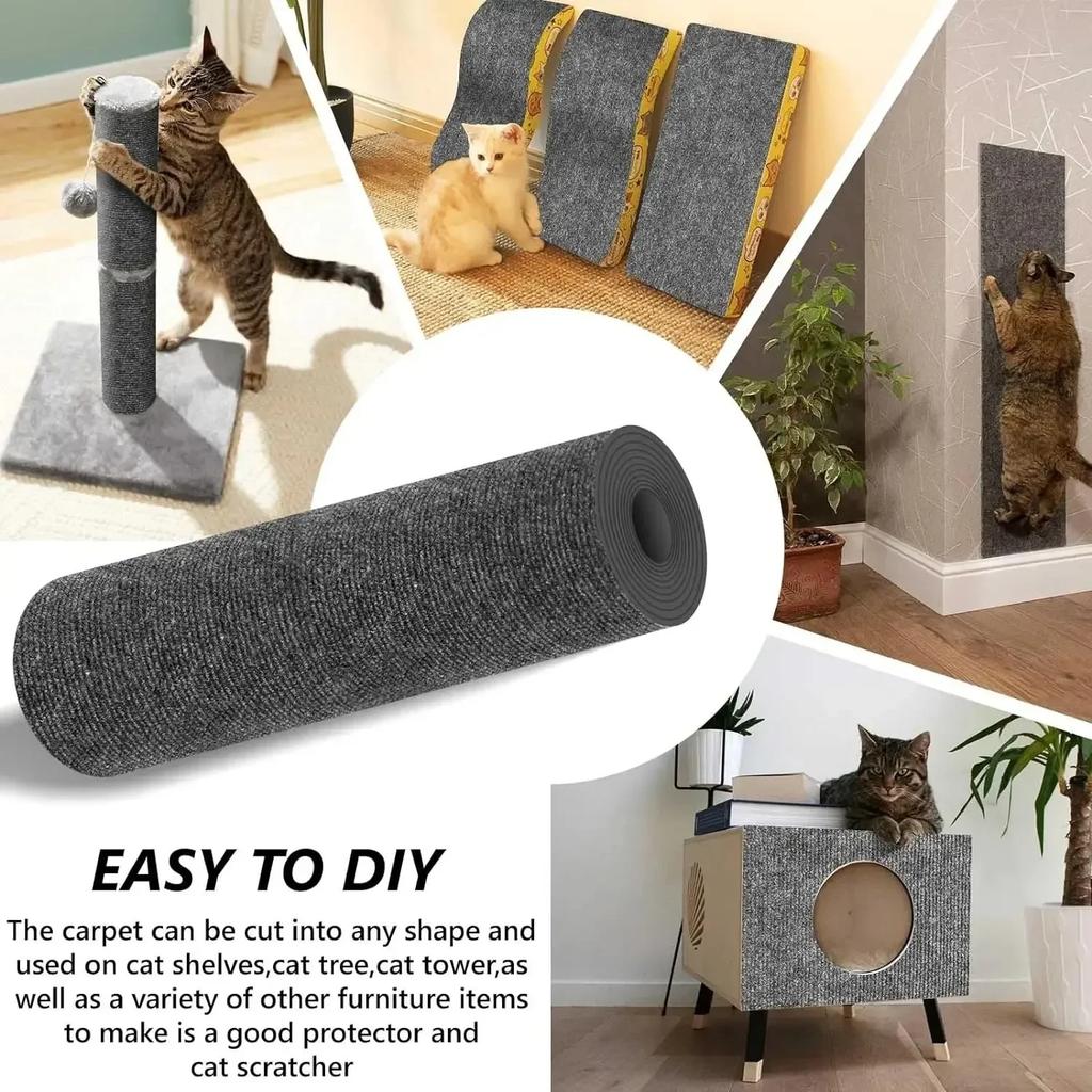 Anti-cats Scratch Sofa  Scratching Post Cats Claw Sharpening Trimmed Self Adhesive Carpet Scratcher Supplies Pet Products Home