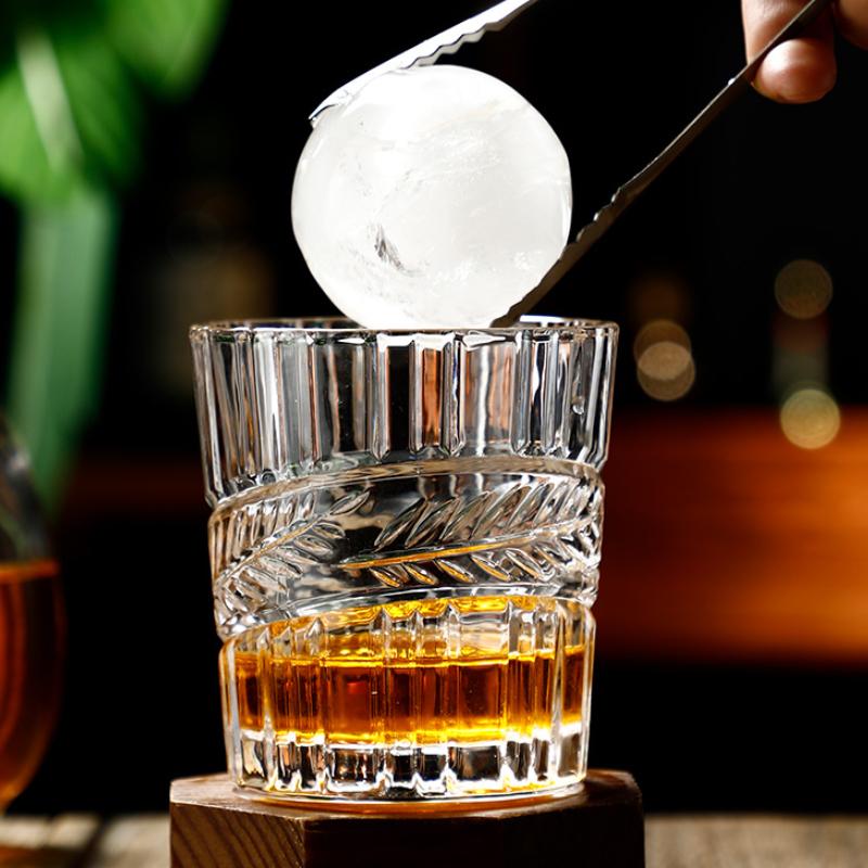 9.2oz/9.8oz Engraved Whisky Glass Creative Wine Glass Party High End Transparent Foreign Wine Cup Cold Drink Mug Bar Accessories