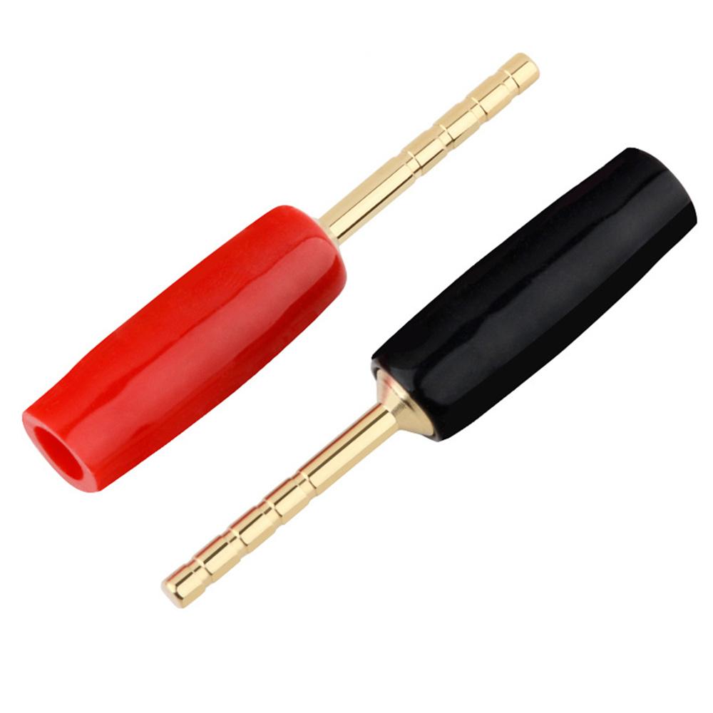 20Pcs Speaker Pin Connectors 2mm Gold Plated Straight Pin Plugs Screw Terminals