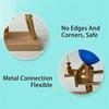 Fencing 2 Balloon Players Fast Wooden Inflatable Fighter Wooden Balloon Paced for Battle Battle Head Game Handmade Puppet