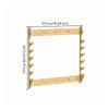 Fishing Rod Rack Wall Display Wooden Holder Pedestal Frame for Rods Organization