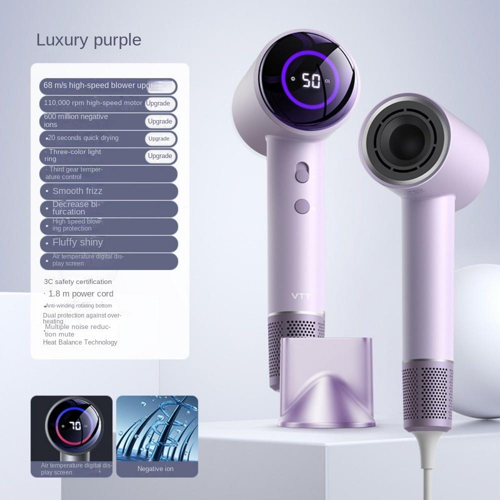 Negative Ion High-speed Hair Dryer Household Convenient Hair Dryer Quick Drying Low Noise Small Household Appliances