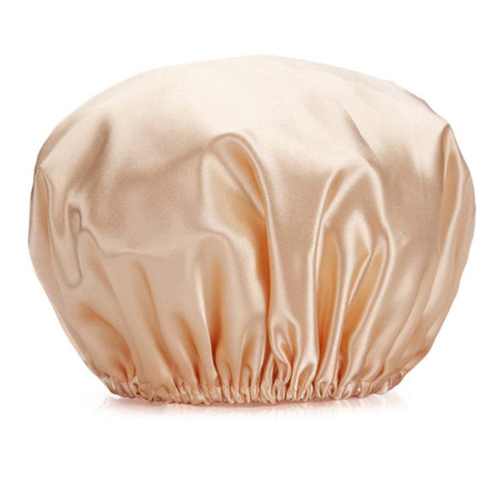 Waterproof Bath Hat Bathroom Shower Hair Cover Women Supplies Shower Cap Adult Shower Bath Bathing Caps Bathroom Shower Caps