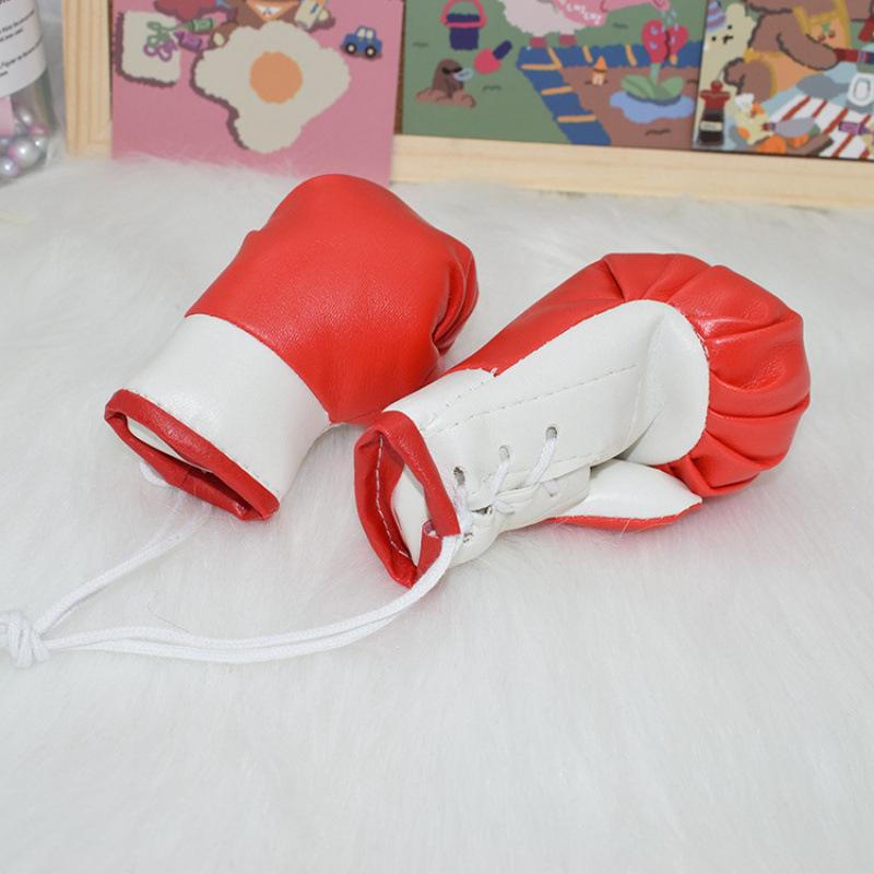 10CM Boxing Glove Pendant: Car Ornament, Bag & Clothing Accessory, Keychain Decoration