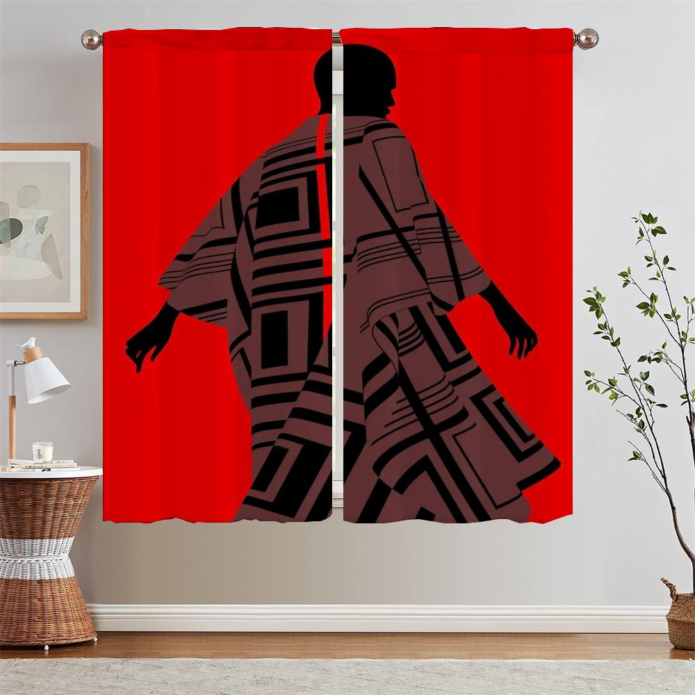 

Malika Favre Bathroom Curtain for Children s Room Tulle in Kitchen Curtains 2 Pieces Window Bedroom Blackout Curtains Offers W50xH70cmx2pcs-CL