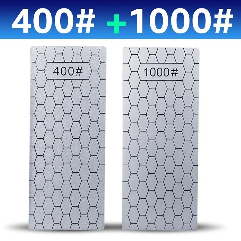 400# 600# 1000#  Kitchen Diamond Knives Sharpening Stone Multifunction Ultra-thin Honeycomb Manual Knife Sharpener Kitchen Tools