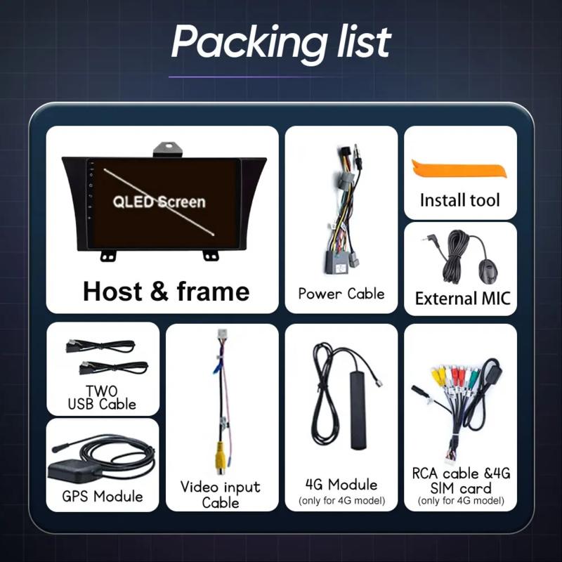 Android 14 Car Media For Honda Elysion 1 RR 2004 - 2015 GPS 360 Camera Radio CarPlay 4G LTE WiFi DSP BT Optical QLED No 2din Din