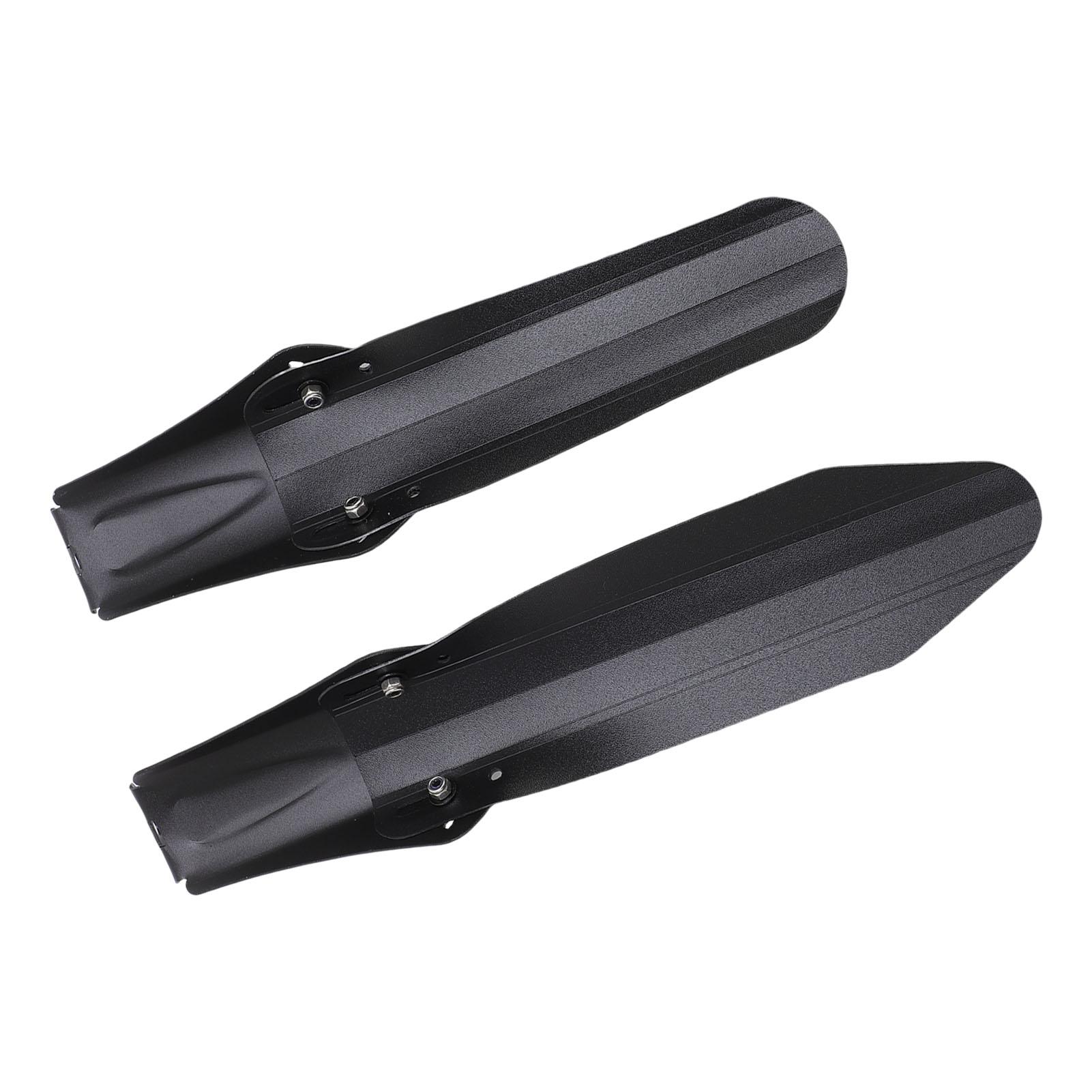 Folding Bike Mudguards Set Aluminum Alloy PP Nylon Waterproofing Telescopic   Front Rear Mud Flaps for 14-20 Inch