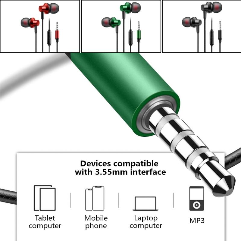 3.5mm Earbud In Ear Headphones Bass Drivens In Ear Headphones with Control 3.5mm Earphones Comfortable Earbud Present