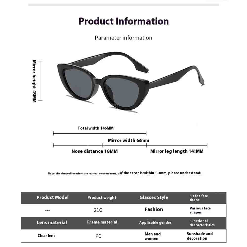 Vintage Small Frame Cat's Eye Sunglasses Women Brand Designer Sun Glasses Men's Outdoor Fashion Punk Eyewear UV400 Gafas De Sol