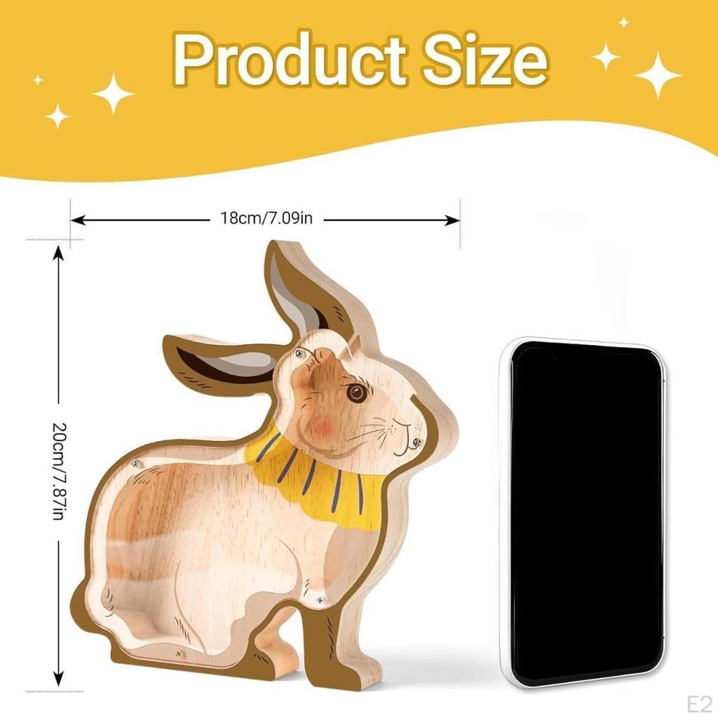 Animal Piggy Bank Figurine Easy Use Money Desktop for Home Decor Ornament Kids