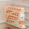 4Tiers Eggs Storage Holder Plastic Automatic Egg Roller Space Saving Egg Dispenser for Kitchen Refrigerator Egg Rack Storage Box