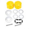 Metal Rear Wheel Axle Key and Bushing Kit for Craftsman Lawn Mowers 12pcs Includes Dust Covers Gaskets and Lock Rings