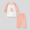 Girls' Air-Conditioned Pajama Set: 7-Point Sleeve & Pants, Ages 2-15, Sizes 80-160cm, Breathable Summer Sleepwear