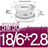 Dual-Sided Flat Timing Pulley: 5M50 Teeth, Width Options 11/16/21/27AF, Bore Size 8-30.