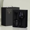 Burgundy High-Stem Red Wine Glass Set - 2 Piece Gift Box