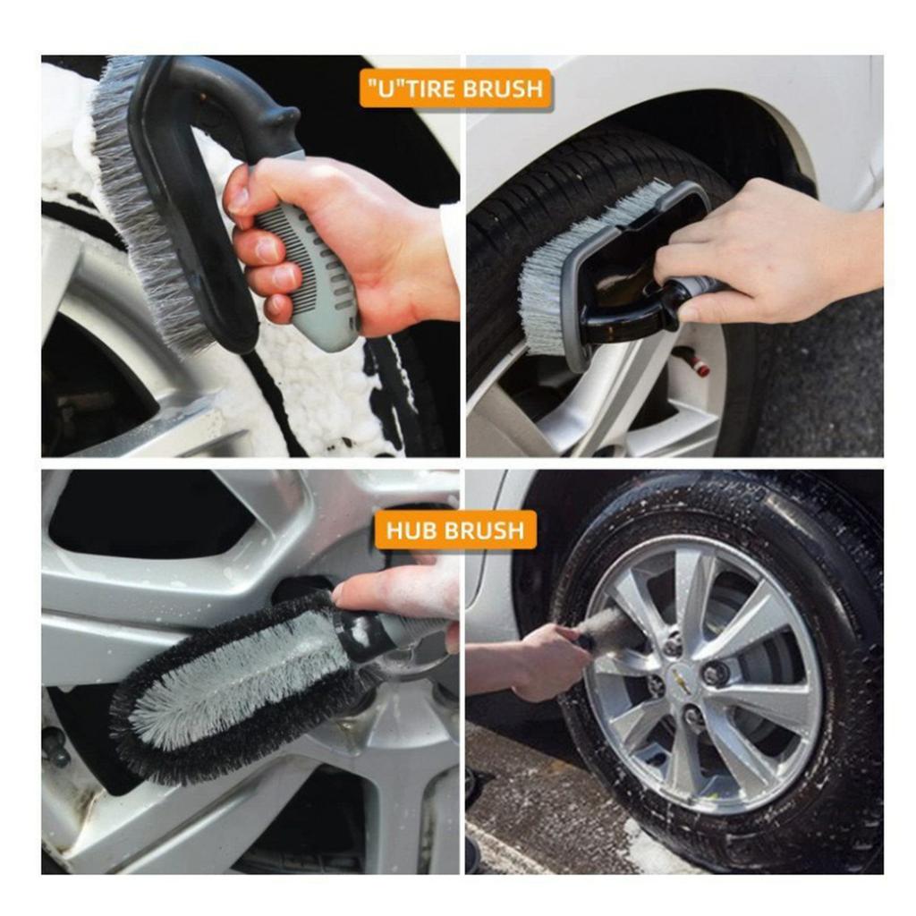 38Pcs Car Washing Tools Cleaning Kit with Foam Gun Electric Brush Window Cleaner and Detailing Brush Set