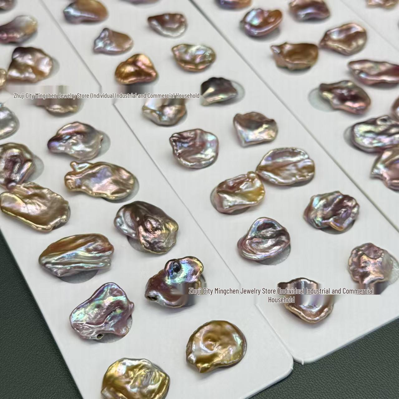 Iridescent Light Purple Freshwater Baroque Pearl Loose Beads for DIY