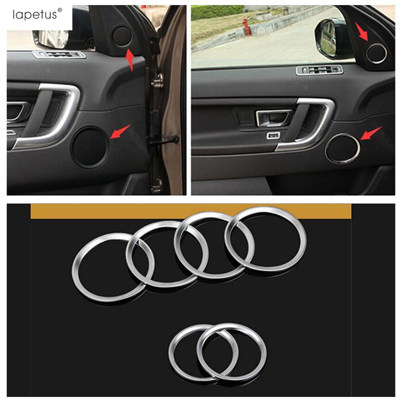Car Side Door Speaker Audio Sound Loudspeaker Frame Cover Trim For Land Rover Discovery Sport 2015 -  ABS Matte Accessories