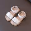 Girls' Fashion Woven Sandals Soft-Sole Open-Toe Princess Shoes for Toddlers Elegant Youth Shoes Cute Girls Sandals