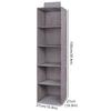 1/3/4/5 Layer Portable Wardrobe Hanging Storage Bag Interlayer Drawer Type Clothes Hangers Holder Hanging Closet Organizer