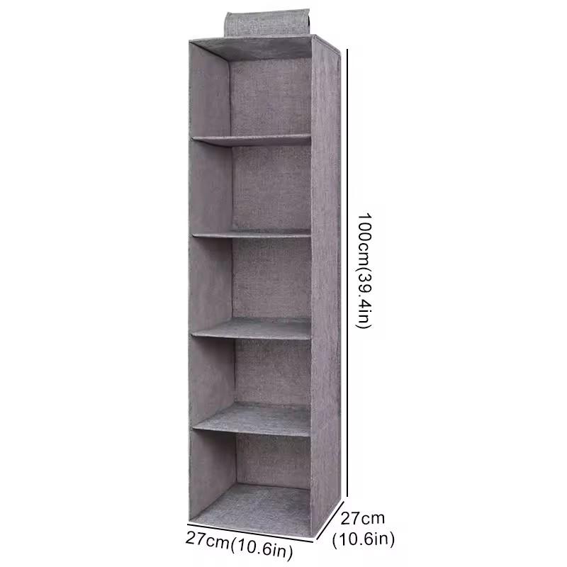 1/3/4/5 Layer Portable Wardrobe Hanging Storage Bag Interlayer Drawer Type Clothes Hangers Holder Hanging Closet Organizer
