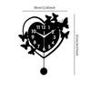 Luxury Living Room Wall Clock Acrylic Love Heart Design Silent Decorative Clock for Modern Home Office Bedroom