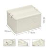 Super Large Capacity Storage Bin With Wheels Foldable Clothes Storage Box Bedroom Stackable Durable Clothing Organizer Box