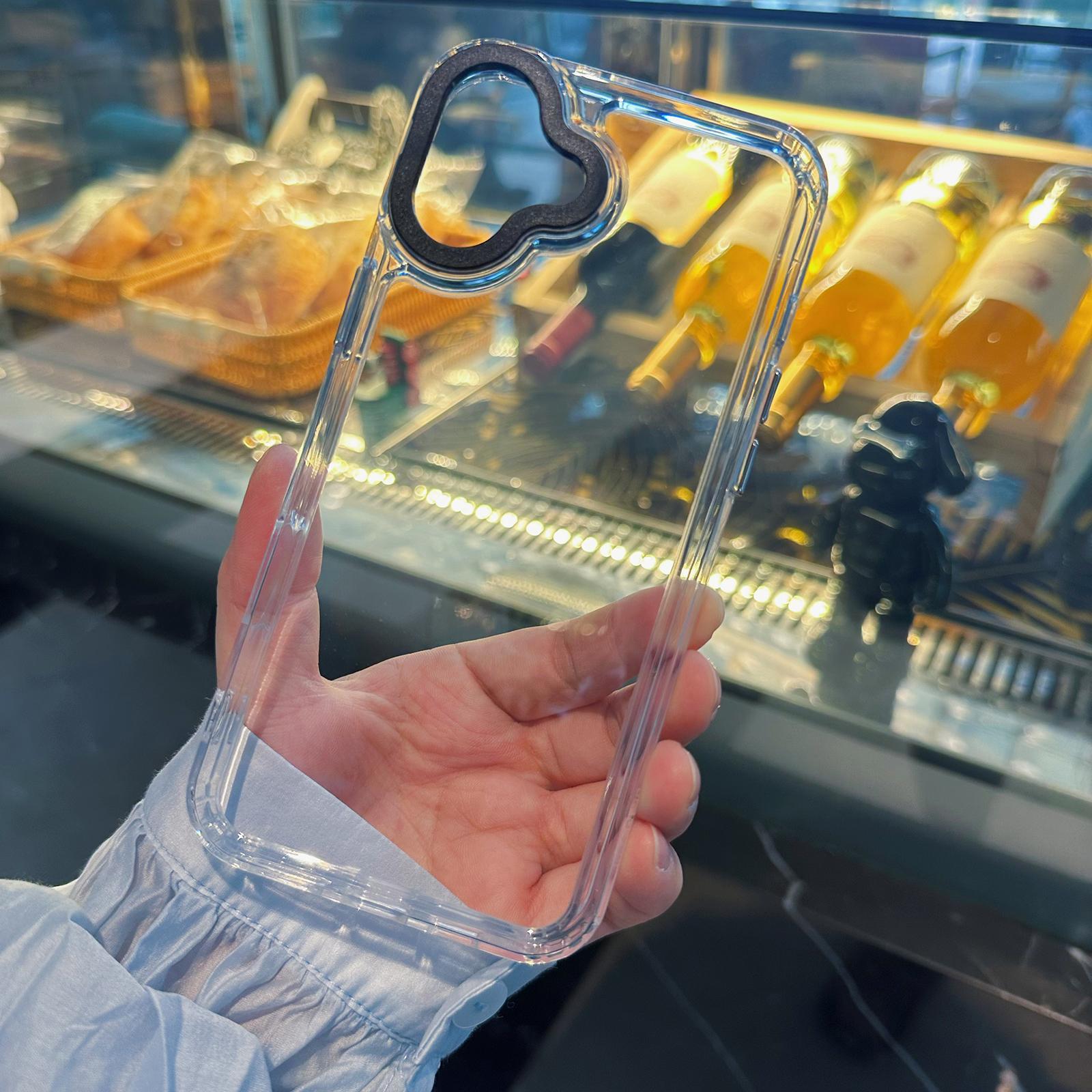 

For iPhone 16 Clear Case Lightweight TPU+PC Phone Cover Transparent