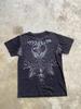 Vintage Affliction Eagle Cross Graphic T-Shirt Made In USA Distressed Y2K Size Small