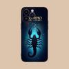 Zodiac Sign Scorpio Phone Case for iPhone 17 16 15 14 13 12 11 X XR XS 8 7 Air Pro Max Plus Mini Soft TPU Shockproof Cover