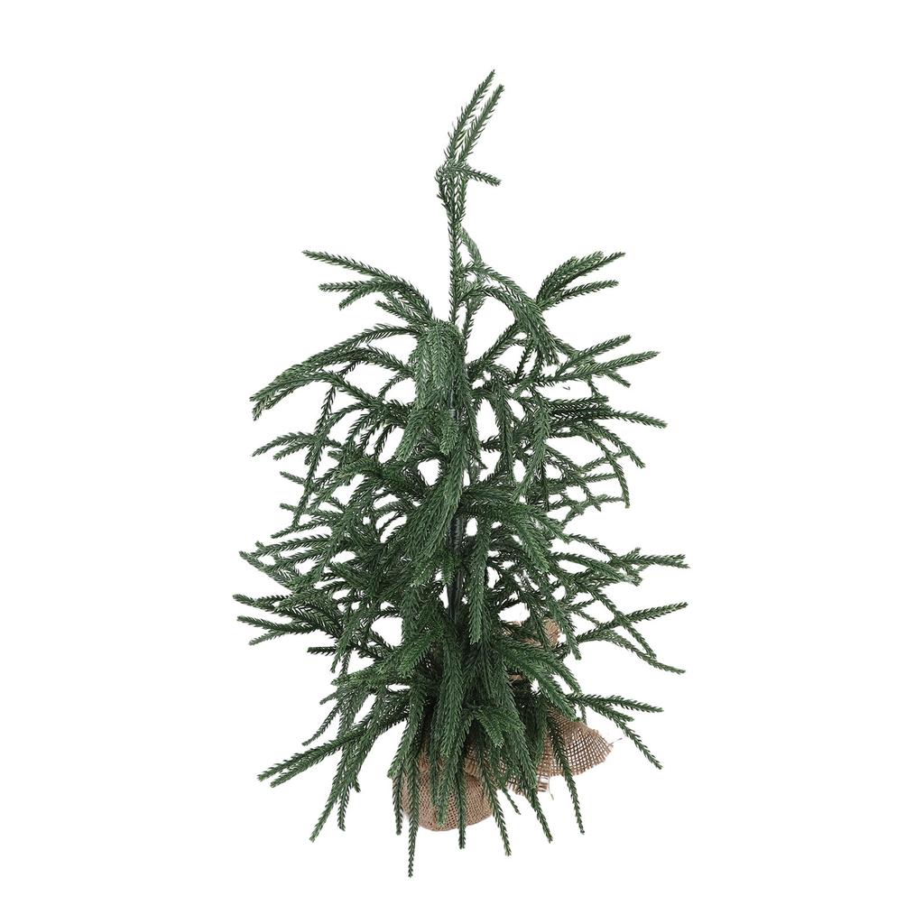 Konstgjord julgran PET Grön Mini julgran Bordsdekoration för Hem Semester Inomhus Matsalsbord Dekor 60cm