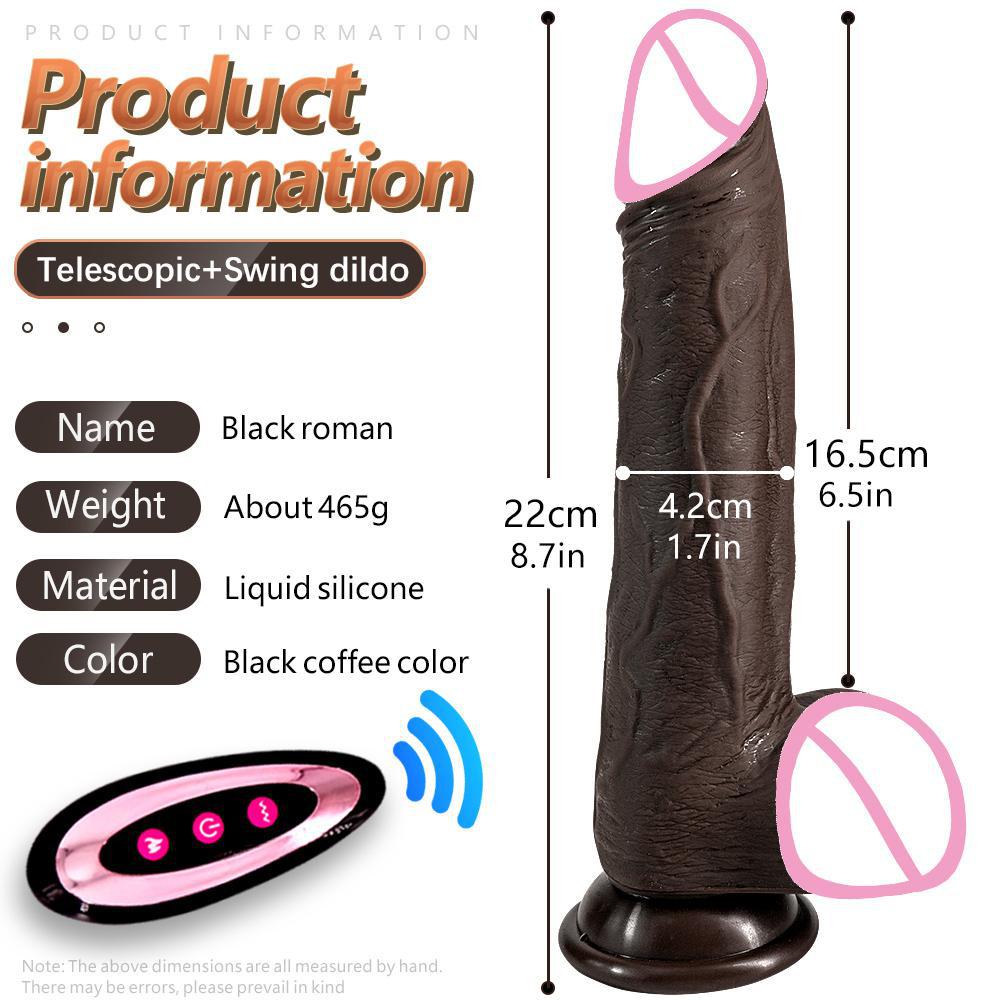 Dildo Vibrator Electric Heating Remote Control Huge Penis G Spot Usb Chargeable Wireless Thrusting Dildo Sex Toys For Women 18+