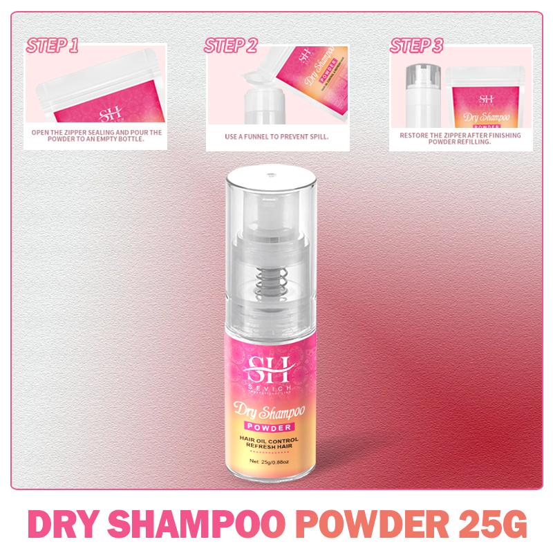 

100 г пушистый сухой порошок для волос Sevich Oil Control, спрей для сухих волос, пушистый увеличивающий объем волос, сухой шампунь для укладки, порошок для мужчин и женщин