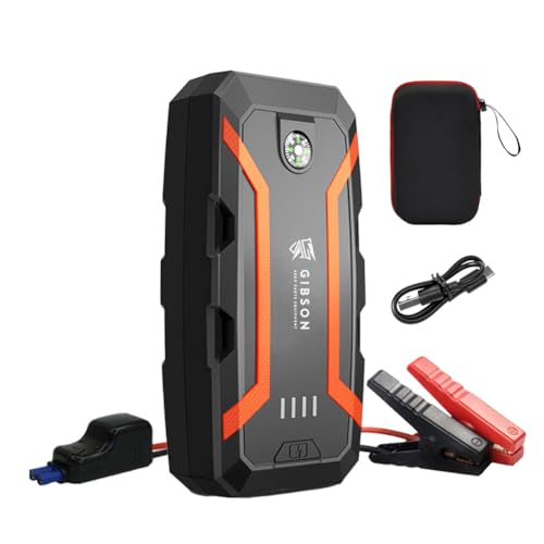

[GIBSON] Jump Starter (L) (32000mAh) Large Capacity 2000A [Product with Product Liability Insurance in Japan] Peak Current (Maximum gasoline 6.0L