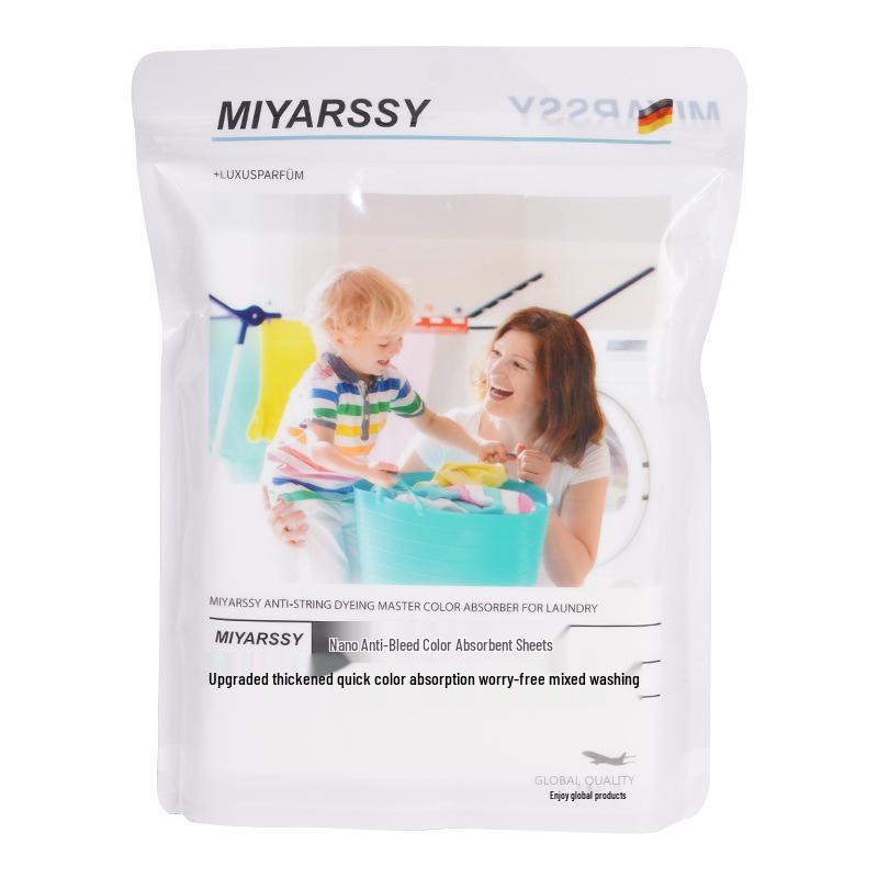 50 Sheets Color Catcher Laundry Sheets - Anti-Bleeding, Absorbing, and Run Remover