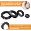 73Pcs Soft Rubber Protective Ring Snap Seal Ring O-Ring, Suitable For Wire, Pipe, Insulation Protective Sleeve