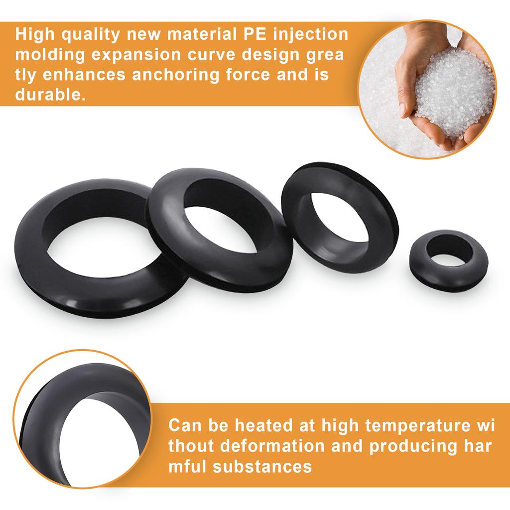 73Pcs Soft Rubber Protective Ring Snap Seal Ring O-Ring, Suitable For Wire, Pipe, Insulation Protective Sleeve