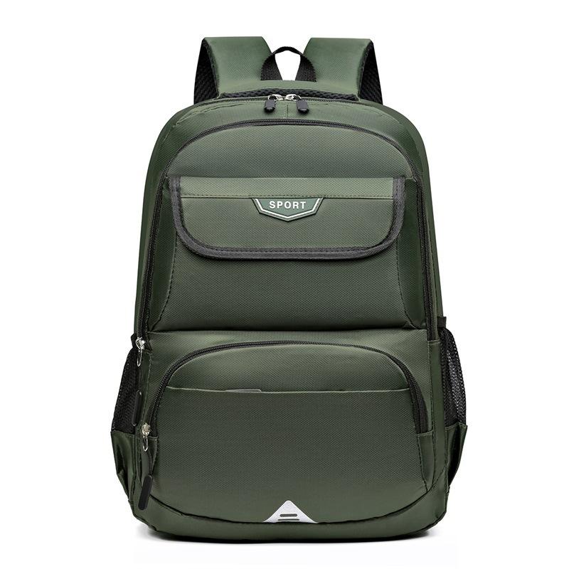 

Рюкзак мужской новый большой вместимости многосекционный легкий школьный рюкзак для студентов колледжа и старшеклассников женский дорожный рюкзак тренд зелёный