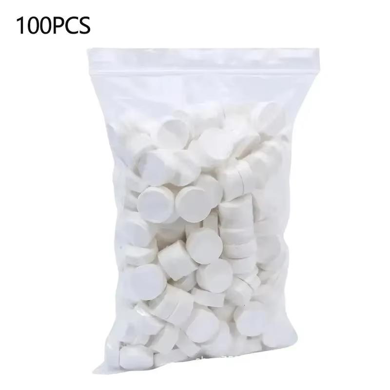 

Compressed Towel 100 Pcs Mini Magic Face Care Portable Face Towel For Outdoor Travel Health белый