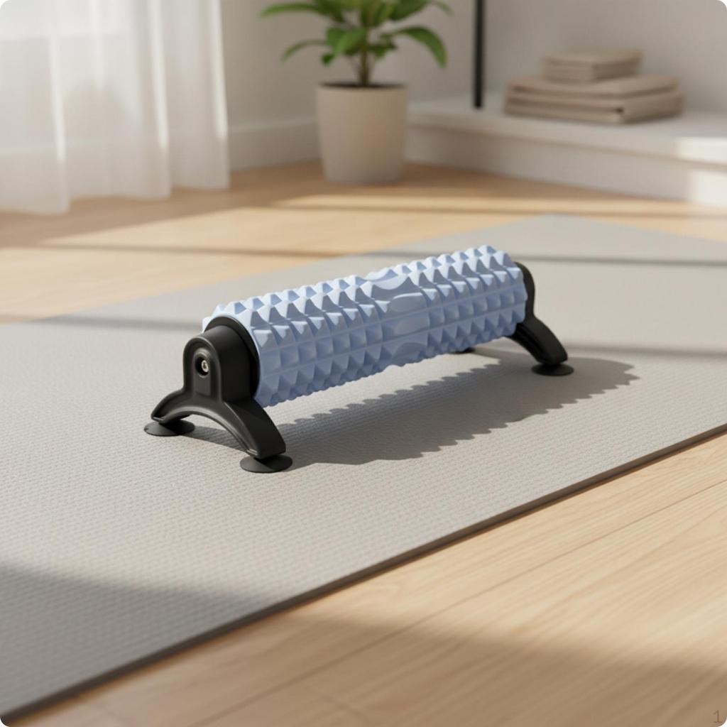 Massage Roller with Suction Cups | HandsTextured, Floor Roller, for Home Gym 53CM a Pink